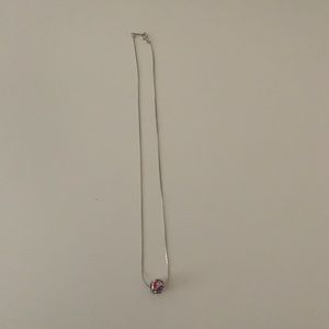 Pink and‎ purple jewel necklace